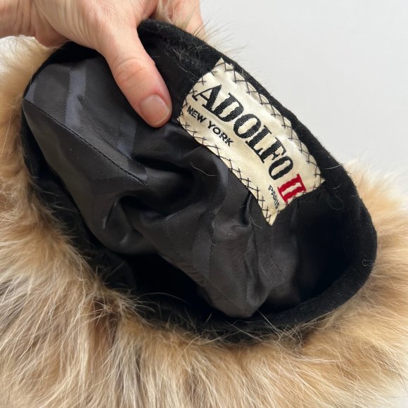 Vintage ADOLFO II Fur Hat - Picture 2 of 11